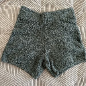 SKIMS Cozy Knit High Rise Short Stone Gray